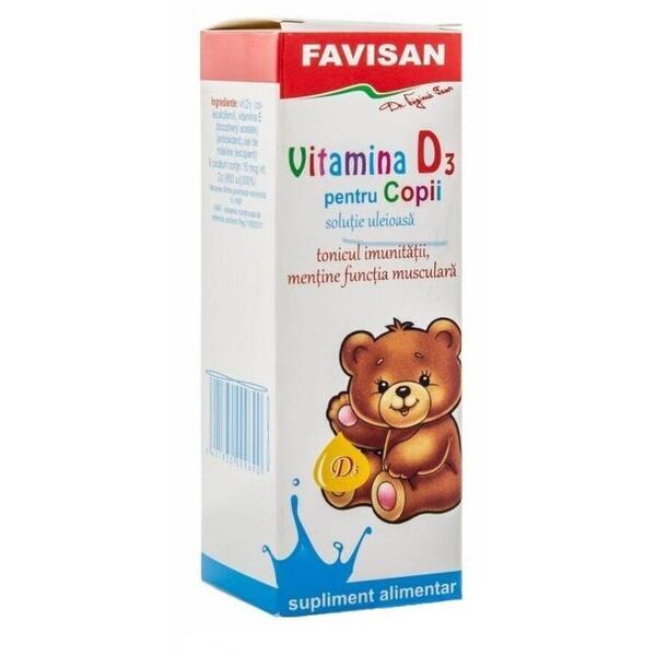 Favisan Vitamina D3 pentru copii 30ml