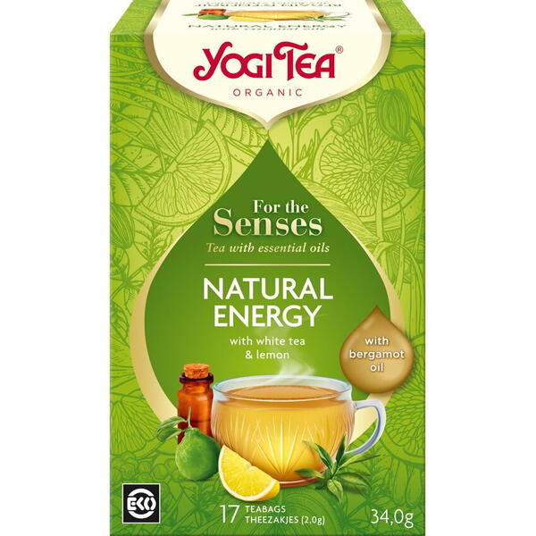 Yogi Tea Ceai bio cu ulei esential natural energy 17 pliculete