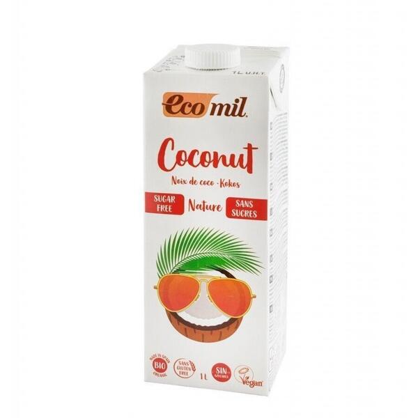 Nutriops Bautura vegetala bio de cocos fara zahar Ecomil 1l