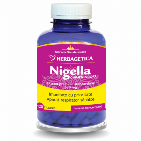 Herbagetica Nigella chimen negru 120 capsule