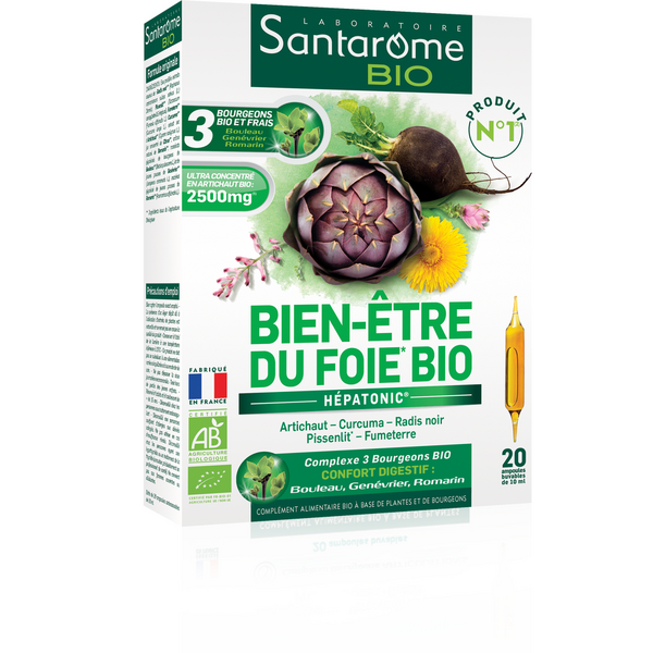 Santarome Bio Hepatonic bio Bien-etre du foie 20 fiole