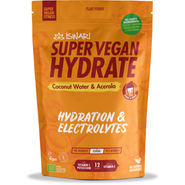 Iswari Superfood Portugal Hidrat Super Vegan bio (in efort) acerola si apa de cocos 360 g