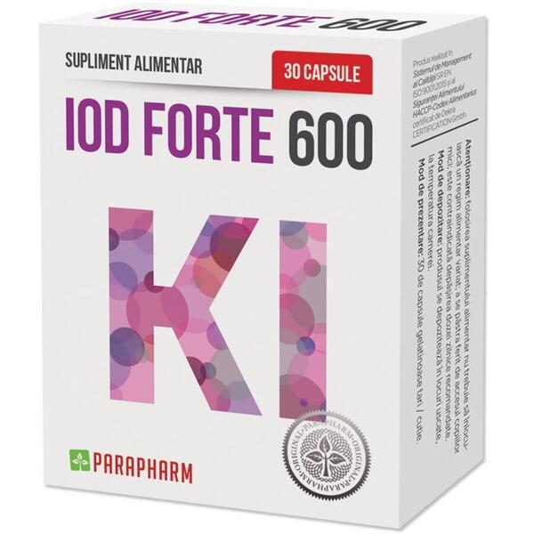 Parapharm Iod Forte 600 30 capsule