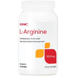Gnc L-arginine 1000 Mg, L-arginina, 90 Tb