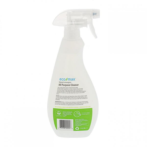 Solutie universala curatare multisuprafete, cu lemongrass, Ecomax, 710 ml