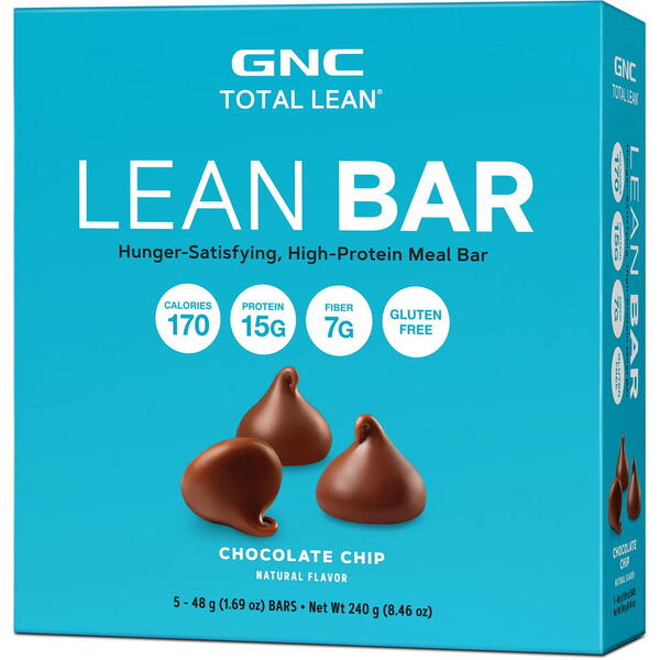 GNC Live Well Gnc Total Lean Lean Bar Baton Proteic Cu Aroma De Fulgi De Ciocolata 48 G