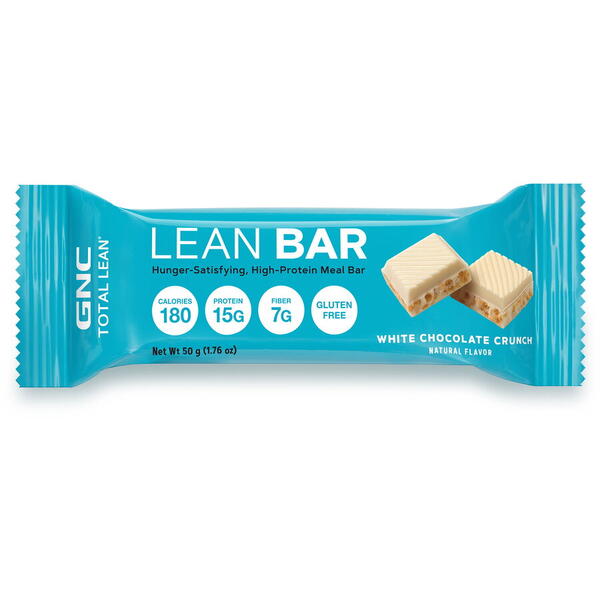 GNC Live Well Gnc Total Lean Lean Bar  Baton Proteic  Cu Aroma De Ciocolata Alba Crocanta 48g