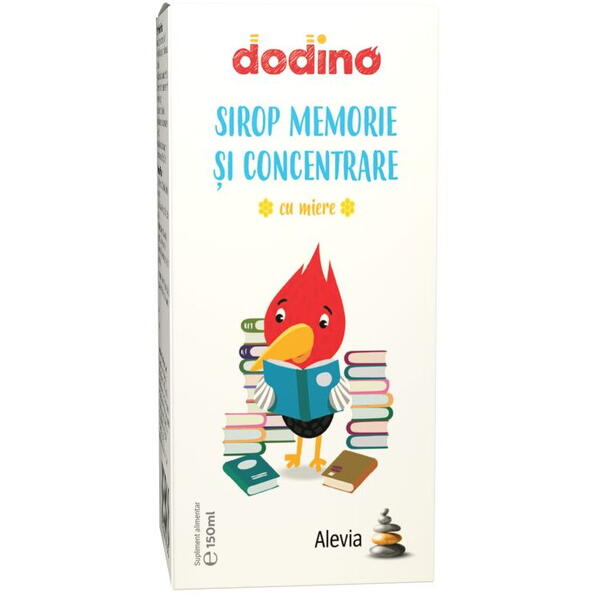 Sirop memorie si concentrare Dodino, 150 ml, Alevia