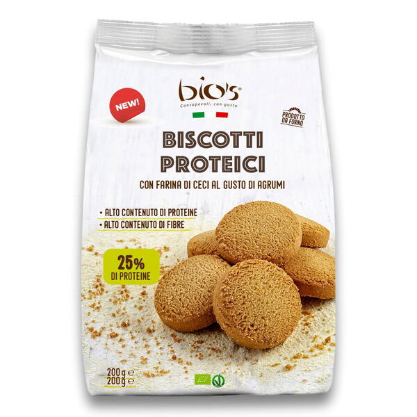 Bio's Biscuiti BIO proteici cu gust de citrice Bio s