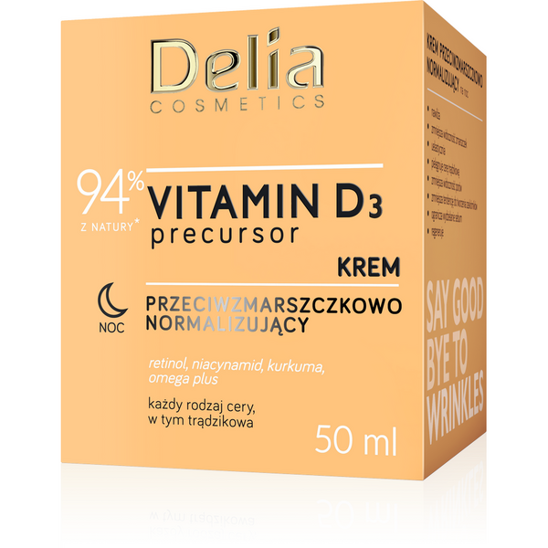 Delia Cosmetics Vitamina D3 Crema De Noapte Antirid Normalizare 50ml