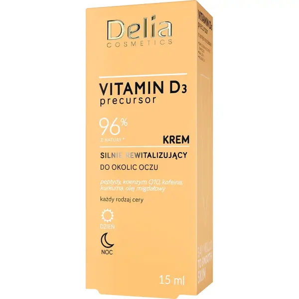 Delia Cosmetics Vitamin D3 - Crema puternic revitalizanta pentru zona ochilor, 15 ml