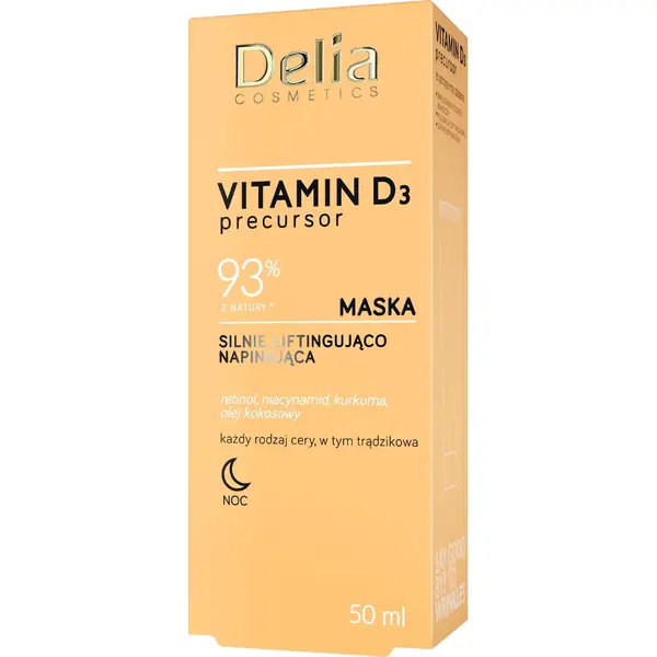 Delia Cosmetics Vitamina D3 - Masca de noapte lifting, 50 ml
