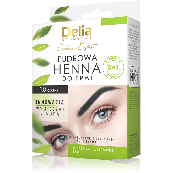Delia Cosmetics Vopsea Sprancene Henna Pudra1.0 Black 4 gr