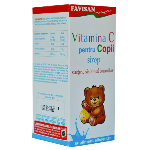 Favisan Vitamina C pentru copii sirop 100 ml