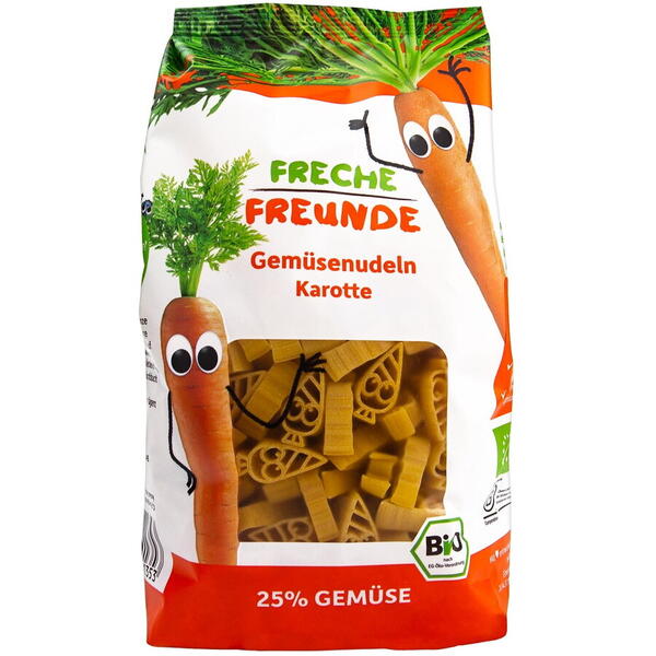 Erdbar Paste pentru copii din grau dur cu morcovi bio 300 gr Edbar