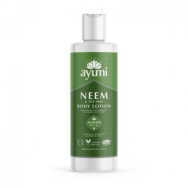 Lotiune de corp cu Neem & Tea Tree, Ayumi, 250 ml