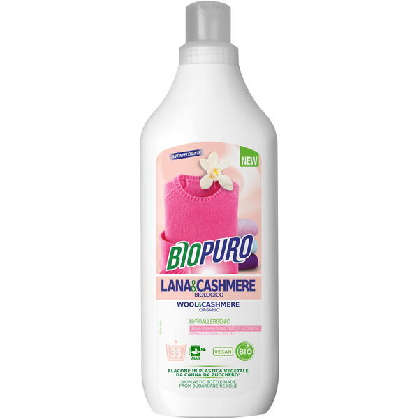 Detergent hipoalergen pentru lana, matase si casmir bio 1 L Biopuro
