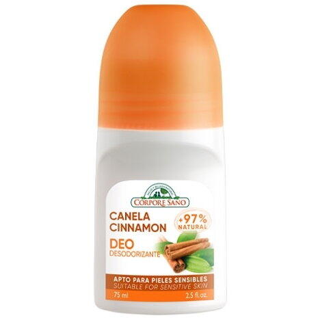 Corpore Sano Deodorant roll-on astringent cu scortisoara, fara aluminiu sau alcool, 75 ml