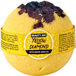 Bila de baie cu ulei de struguri si cristale de baie, Yellow Diamond, Beauty Jar, 150g