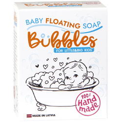 Sapun plutitor, natural, in forma de animalut, pentru bebelusi, Bubbles, 75 g