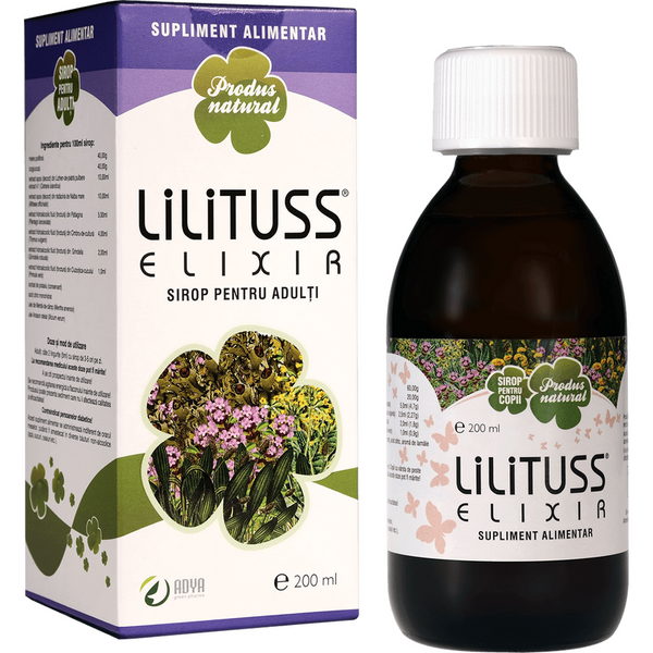 Adya Green Pharma LiliTUSS Elixir sirop pentru adulți 200 ml
