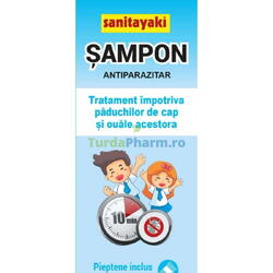 Sampon Antiparazitar Sanitayaki + Pieptene, 125 ml