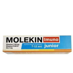 Molekin Imuno Junior, 7-12 ani, 20 comprimate efervescente