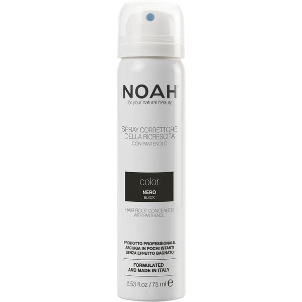 Noah Spray corector cu vitamina B5 pentru acoperirea radacinii parului - NEGRU, 75 ml