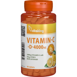 Vitamina C + D cu bioavonoide - 90 comprimate