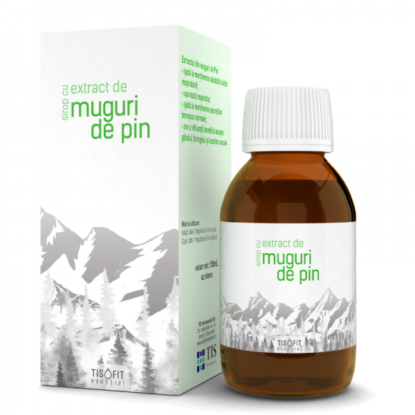 Tis Farmaceutic TISOFIT – Sirop cu extract de muguri de pin 150ml