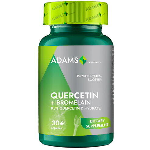 Adams Vision Quercetina 500mg + Bromelanina 30 cps vegetale
