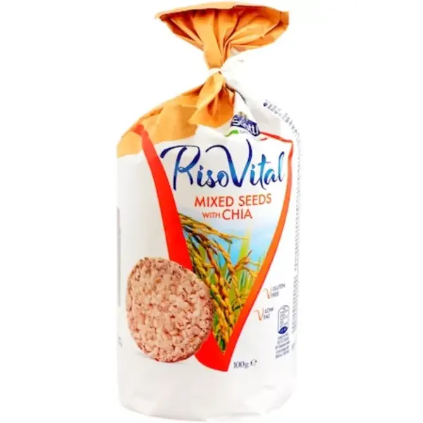 RISO SCOTTI DANUBIO Riso Scotti | RisoVital | Rondele de porumb si orez cu mix de seminte si chia 100g