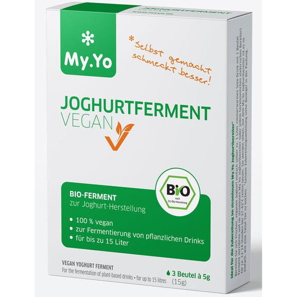 MyYo Ferment probiotic pentru iaurt bio VEGAN 15g My.Yo