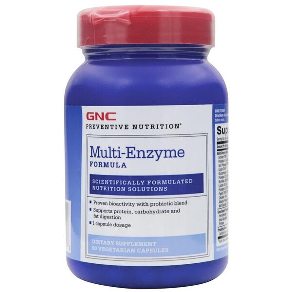 GNC Live Well Gnc Preventive Nutrition Multi-enzyme, Formula Enzime Digestive, 90 Cps