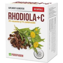 Rhodiola+C, 30 capsule, Parapharm