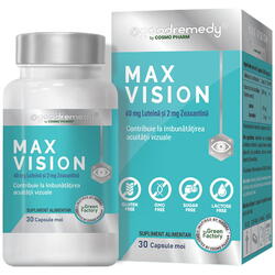Max Vision 40 mg Luteina si 2 mg Zeaxantina, 60 capsule
