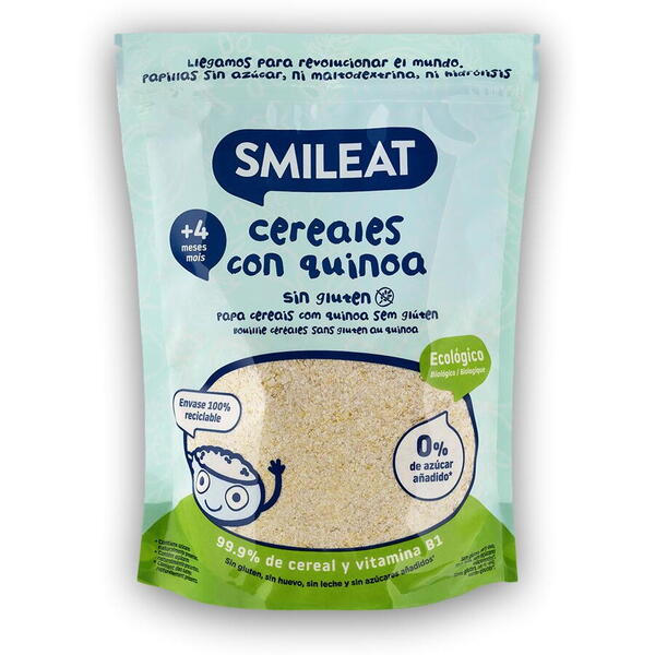 Cereale fara gluten BIO cu quinoa, +4 luni Smileat
