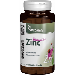Immuno Zinc masticabil cu Echinacea - 60 comprimate masticabile