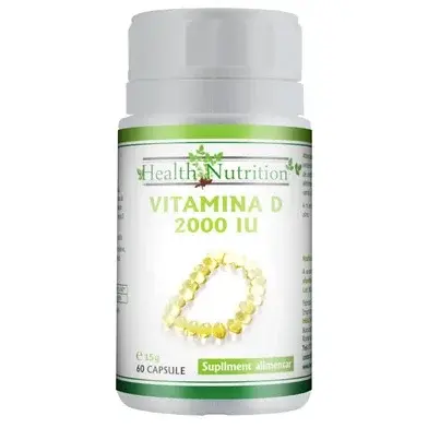 Health Nutrition Vitamina D3 2000 IU  60 capsule moi