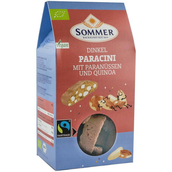 Sommer-Co Biscuiti bio paracini cu nuci de brazilia si quinoa x 150g SOMMER
