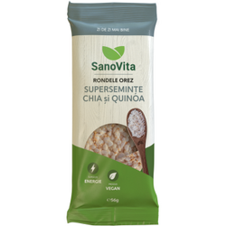 Mini rondele cu seminte de chia si quinoa, 56 g, Sanovita