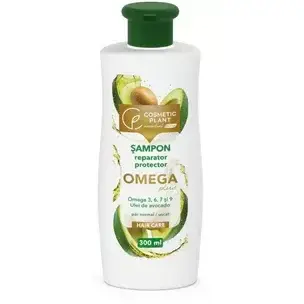 Cosmetic Plant Șampon reparator și protector OMEGA Plus cu Omega 3, 6, 7, 9 & ulei de avocado 300 ml