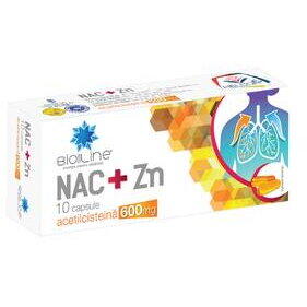 Helcor Pharma Nac+Zn 600mg, 10 capsule, BioSunLine