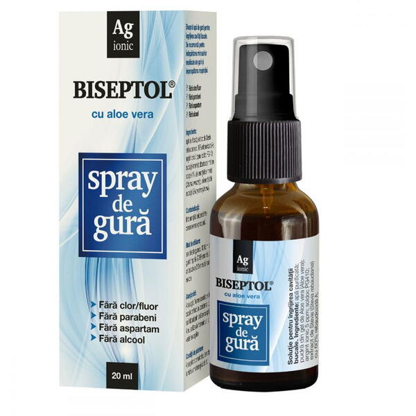 BiSeptol Spray de Gura cu Aloe Vera 20ml DACIA PLANT