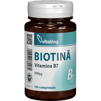 Vitaking Vitamina B7 (biotina) 900 mcg - 100 comprimate