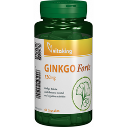 Ginkgo Biloba Forte 120 mg cu absorbtie indelungata - 60 capsule
