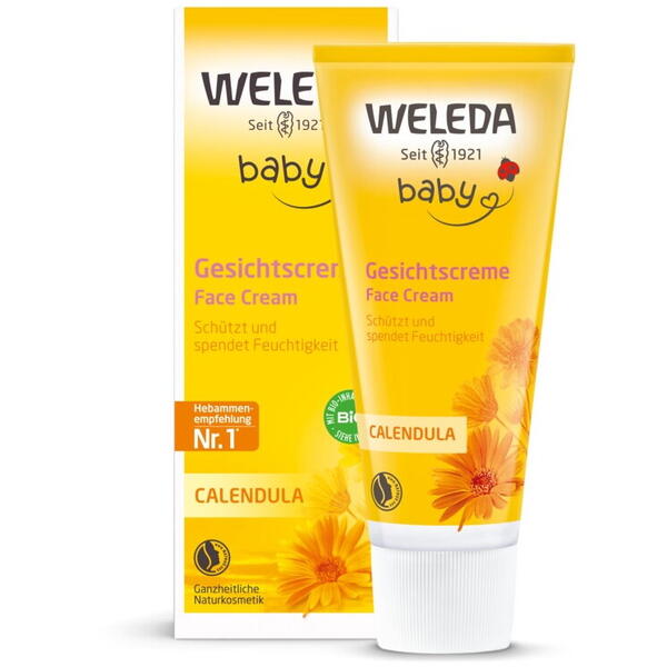 Crema faciala hidratanta cu galbenele - Weleda Baby 50 ml
