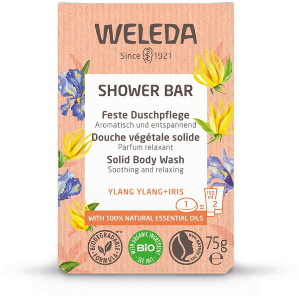 Weleda Săpun parfumat de flori Ylang Ylang + Iris (Shower Bar) 75 g