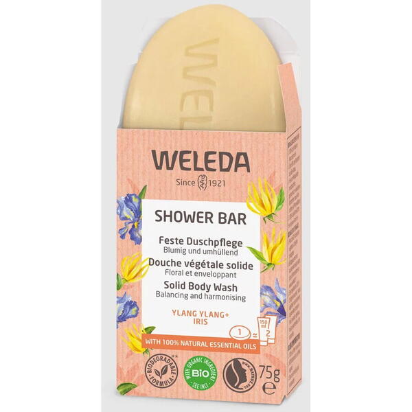 Weleda Săpun parfumat de flori Ylang Ylang + Iris (Shower Bar) 75 g