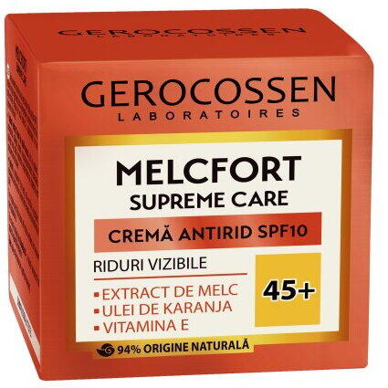 Gerocossen Crema antirid riduri vizibile 45+ SPF10 Melcfort Supreme Care 50 ml